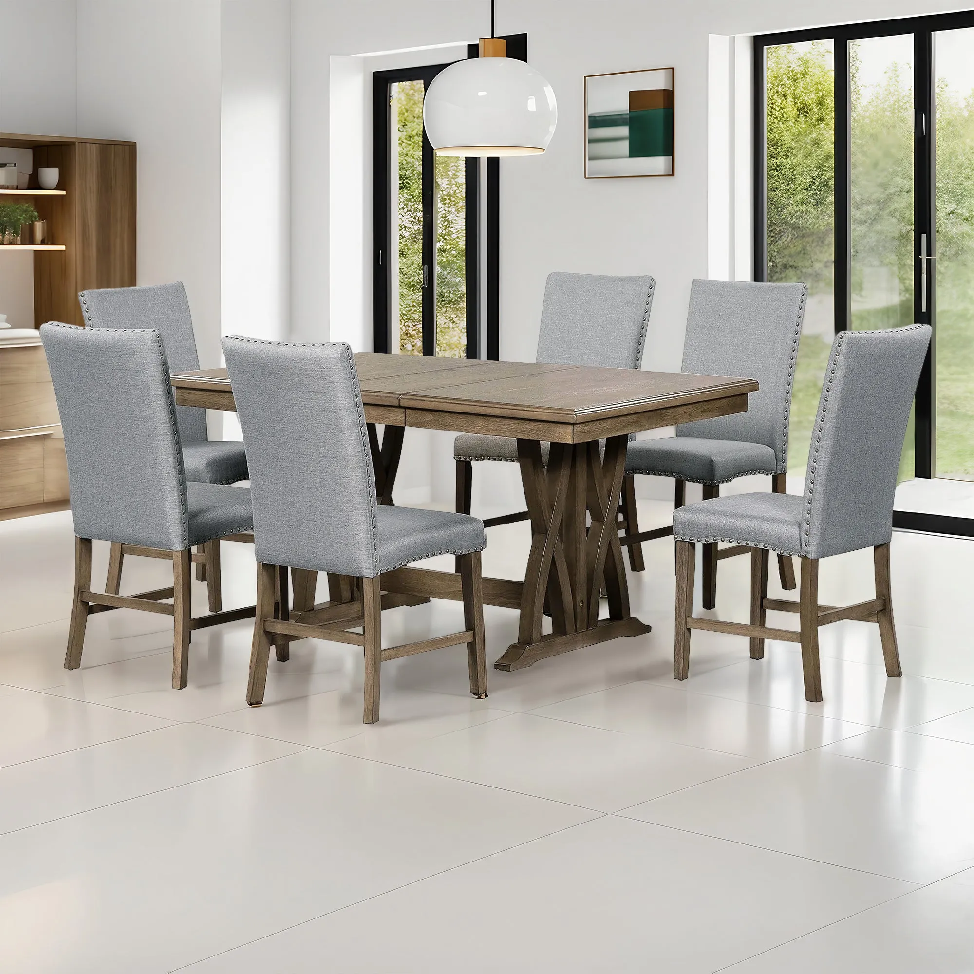 Ray 7-Piece Extendable Dining Set