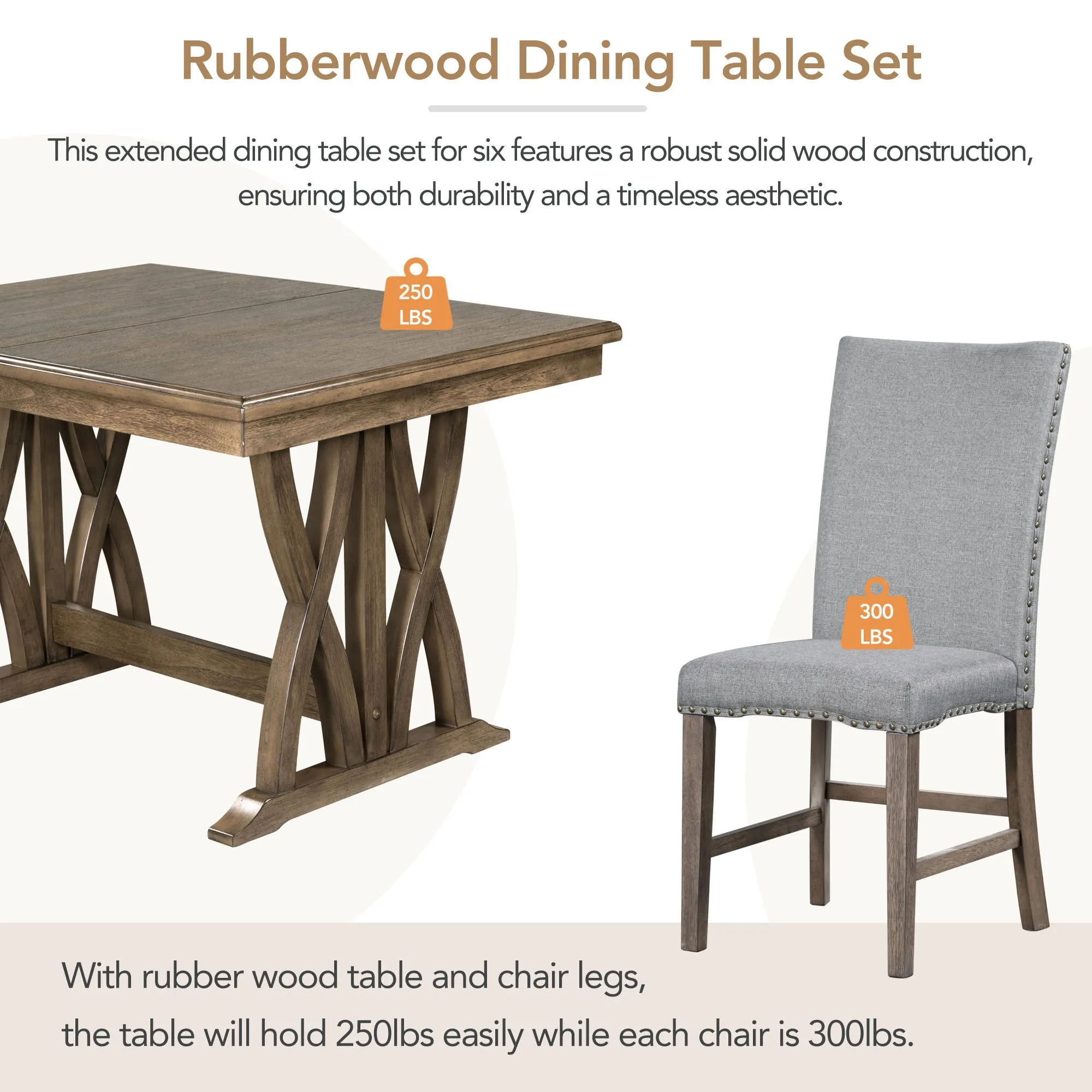 Ray 7-Piece Extendable Dining Set