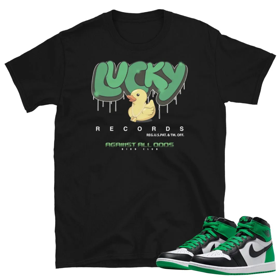 Retro 1 Lucky Green Lucky Duck Records Shirt