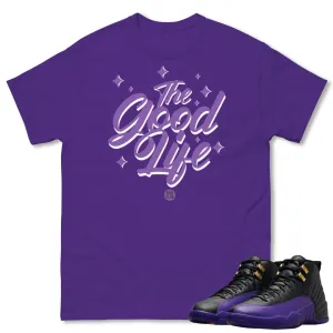 RETRO 12 FIELD PURPLE "GOOD LIFE" SHIRT