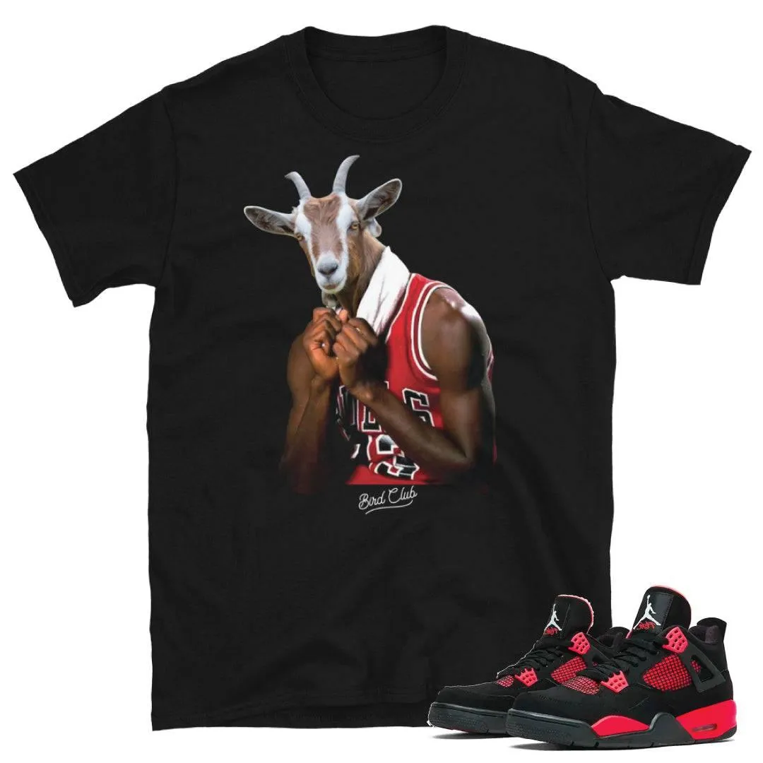 Retro 4 Red Thunder GOAT shirt