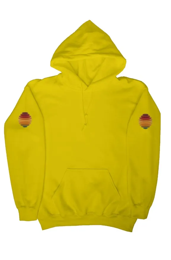 SMF 3D Retro Gold Sunset Hoodie