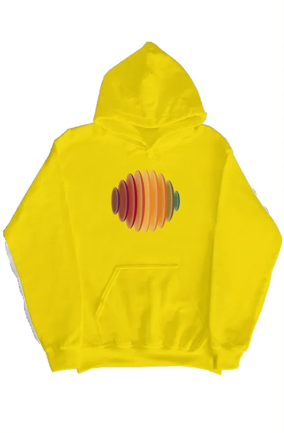 SMF 3D Retro Gold Sunset Hoodie