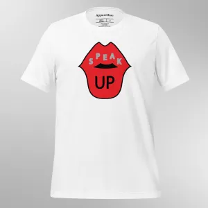 Speak Up Art Print T-Shirt, Unisex t-shirt, Inspirational Graphic Tee, Empowering Art Print Tee, Motivational Quote