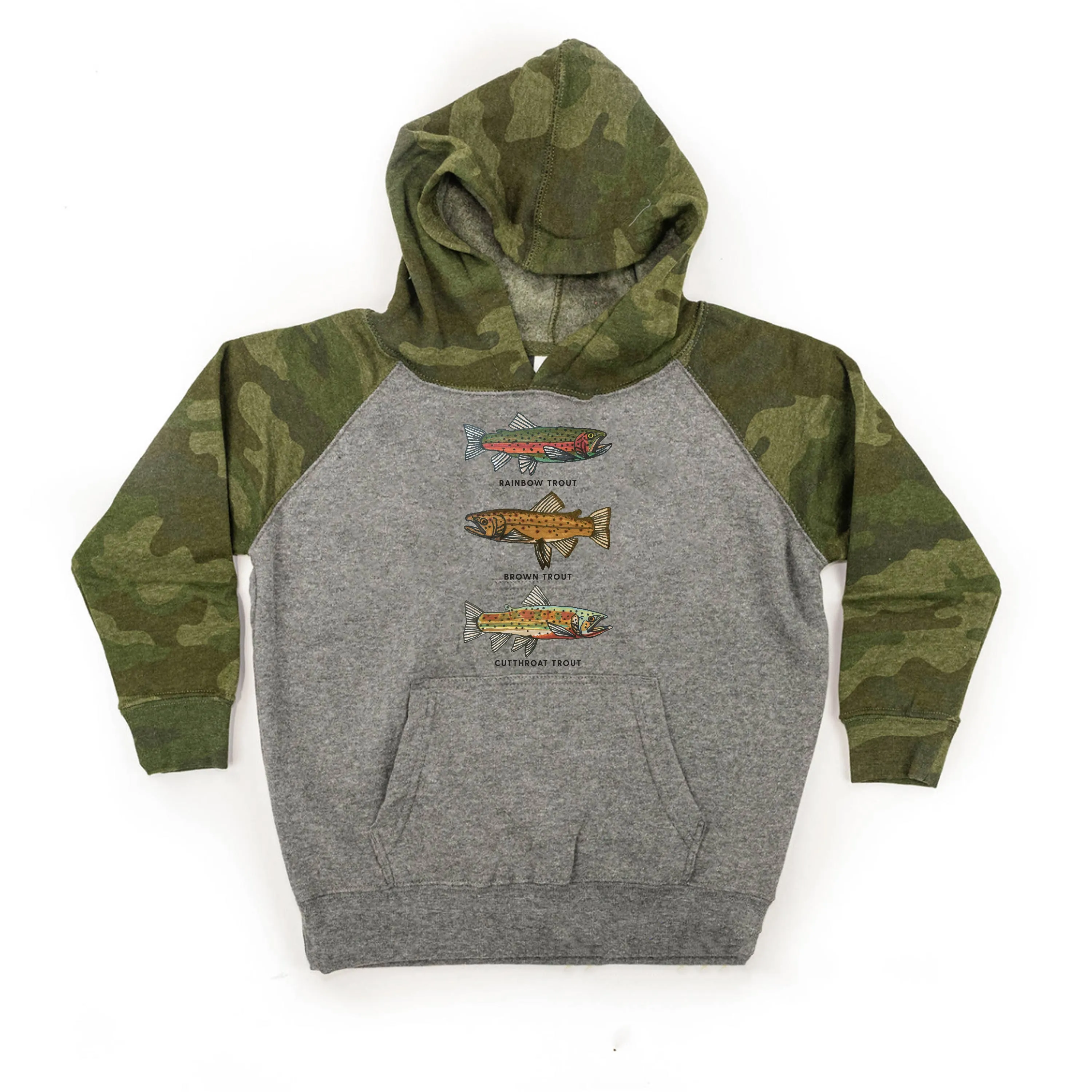 Trout Chart - Hand Drawn - Child Hoodie