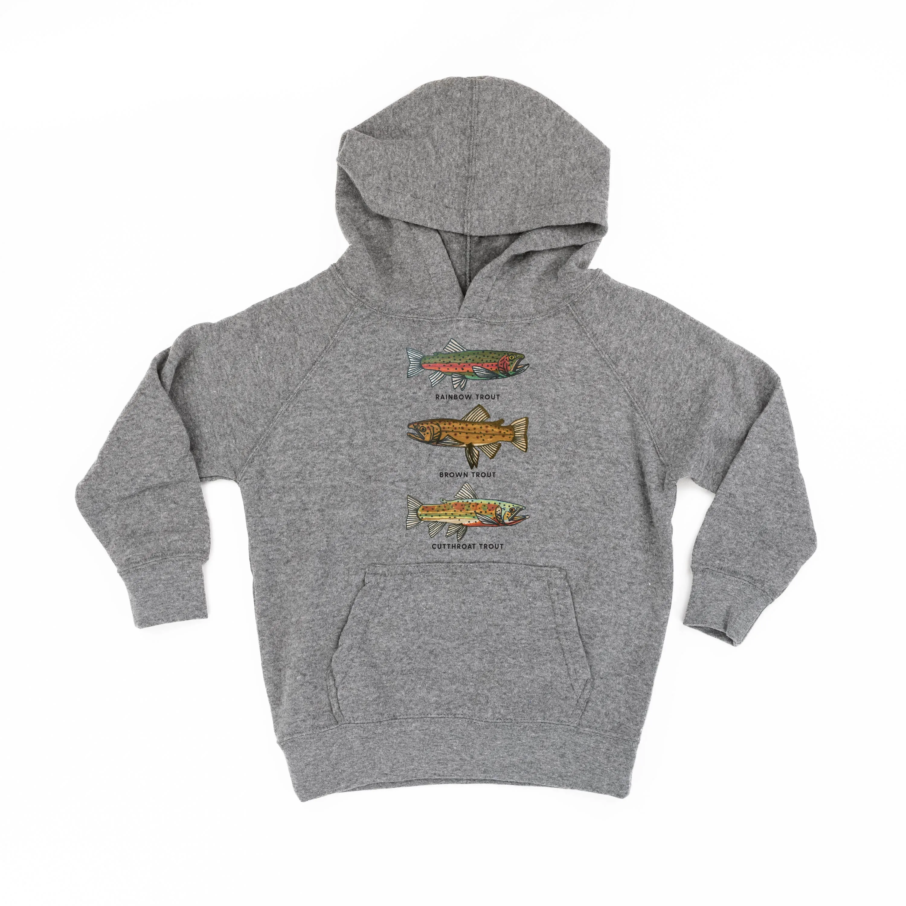 Trout Chart - Hand Drawn - Child Hoodie