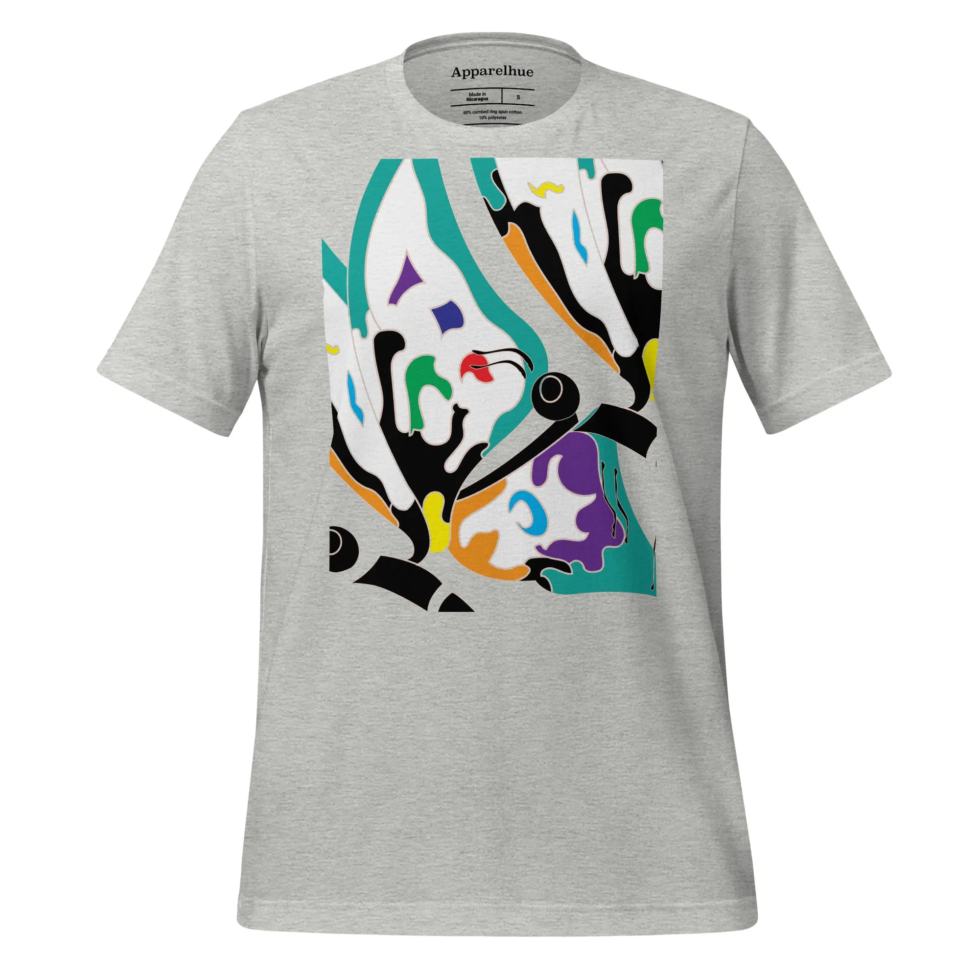 Unisex Graphic Butterfly T-shirt, Expressive Art for Everyone, Soft Butterfly Tee